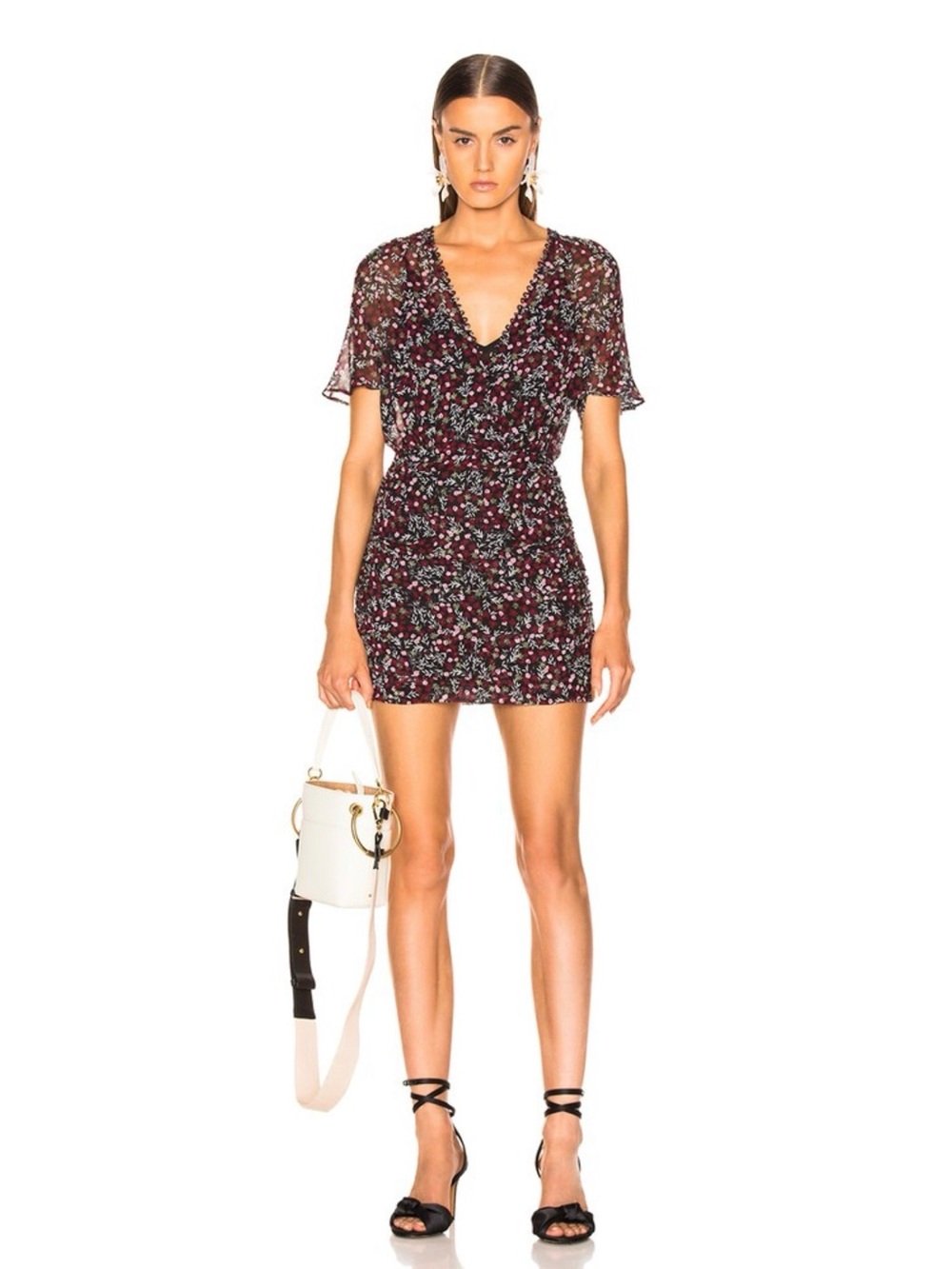 NICHOLAS Daisy Ruched Mini Dress